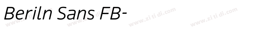Beriln Sans FB字体转换